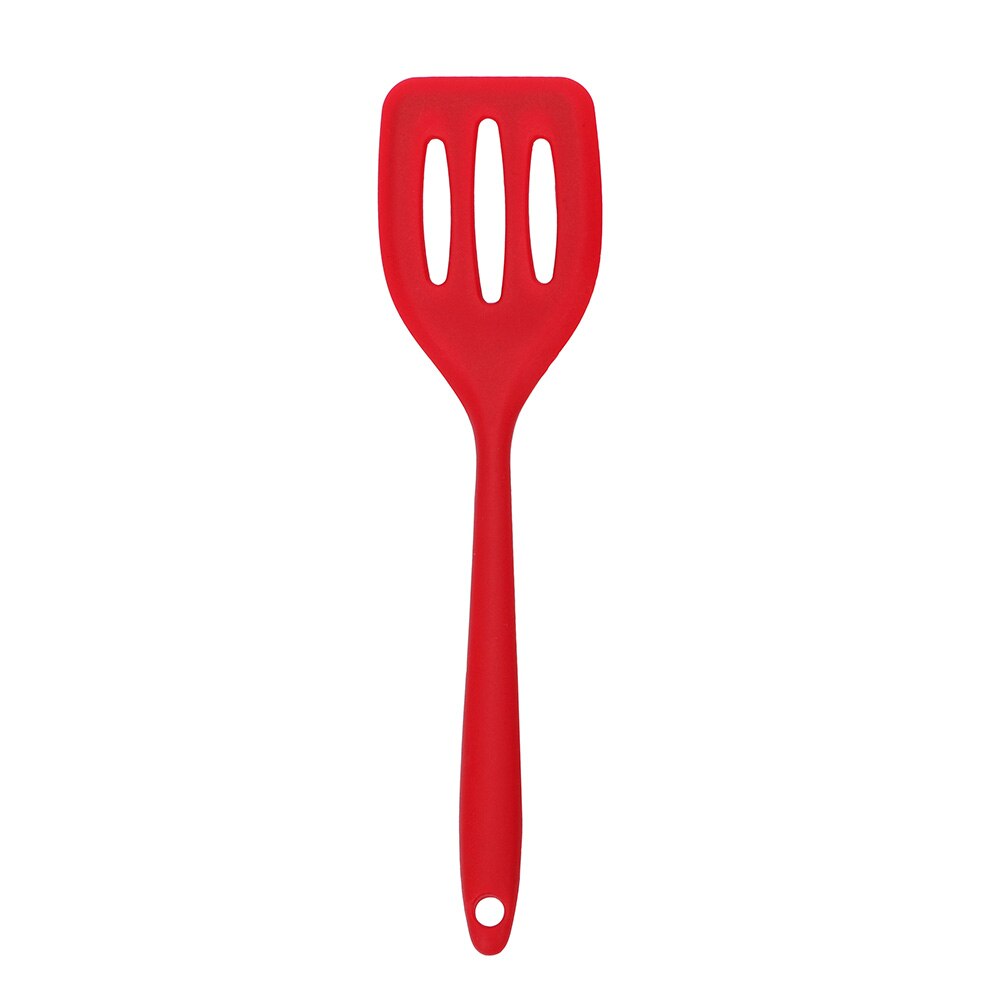 Ranurada Turner de silicona Turner pala para fritos huevo pescado sartén cuchara espátula de cocina utensilios de cocina