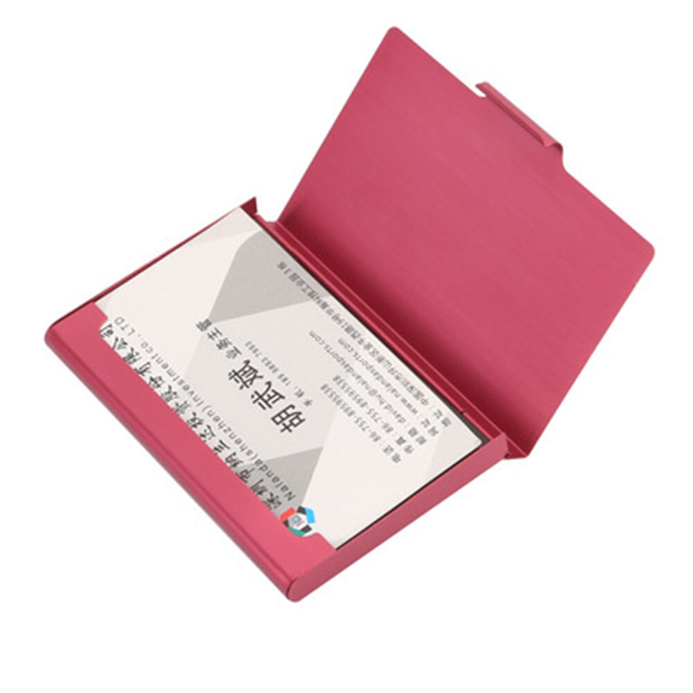 Visitekaarthouder Aluminium Metalen Doos Creditcard Portemonnee Visitekaartje Case Briefpapier Bureau Organizer