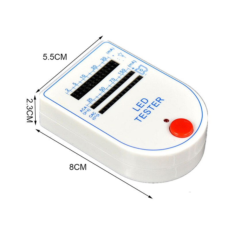 Top Mini Handheld 2~150mA LED Test Box Tester For Light-emitting Diode Lamp Bulbs