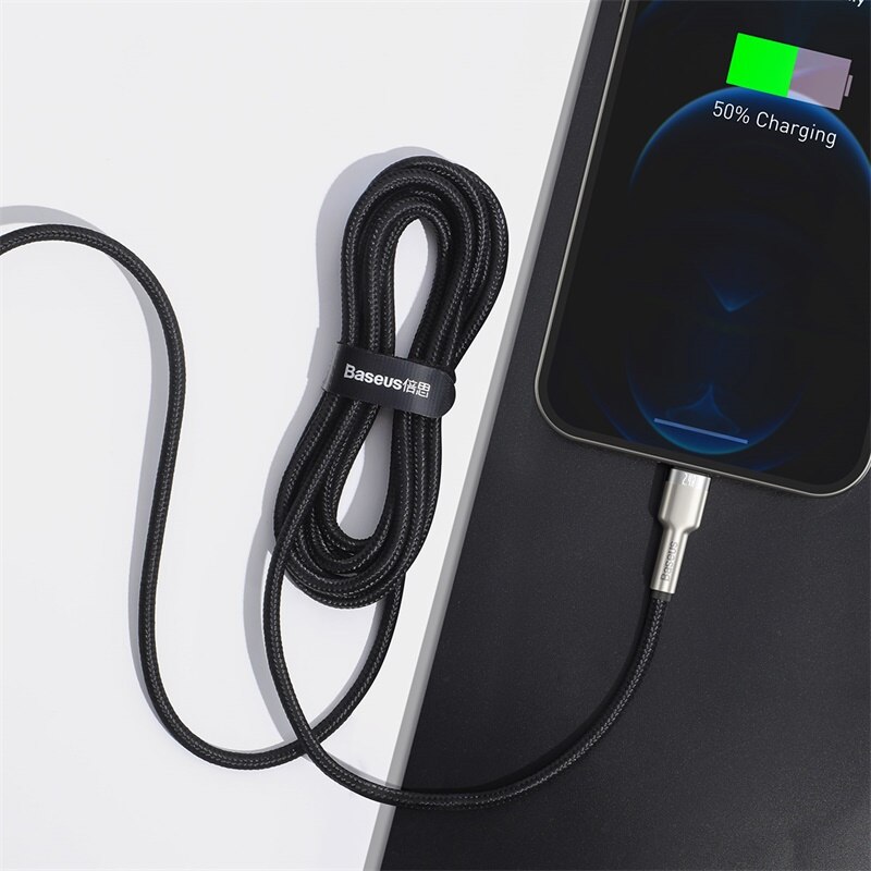 Baseus usb-kabel voor iphone 11, 12 pro max, xs, xr,  se 8 snel opladen voor iphone, oplader usb-kabel, datakabel, snoer voor ipad