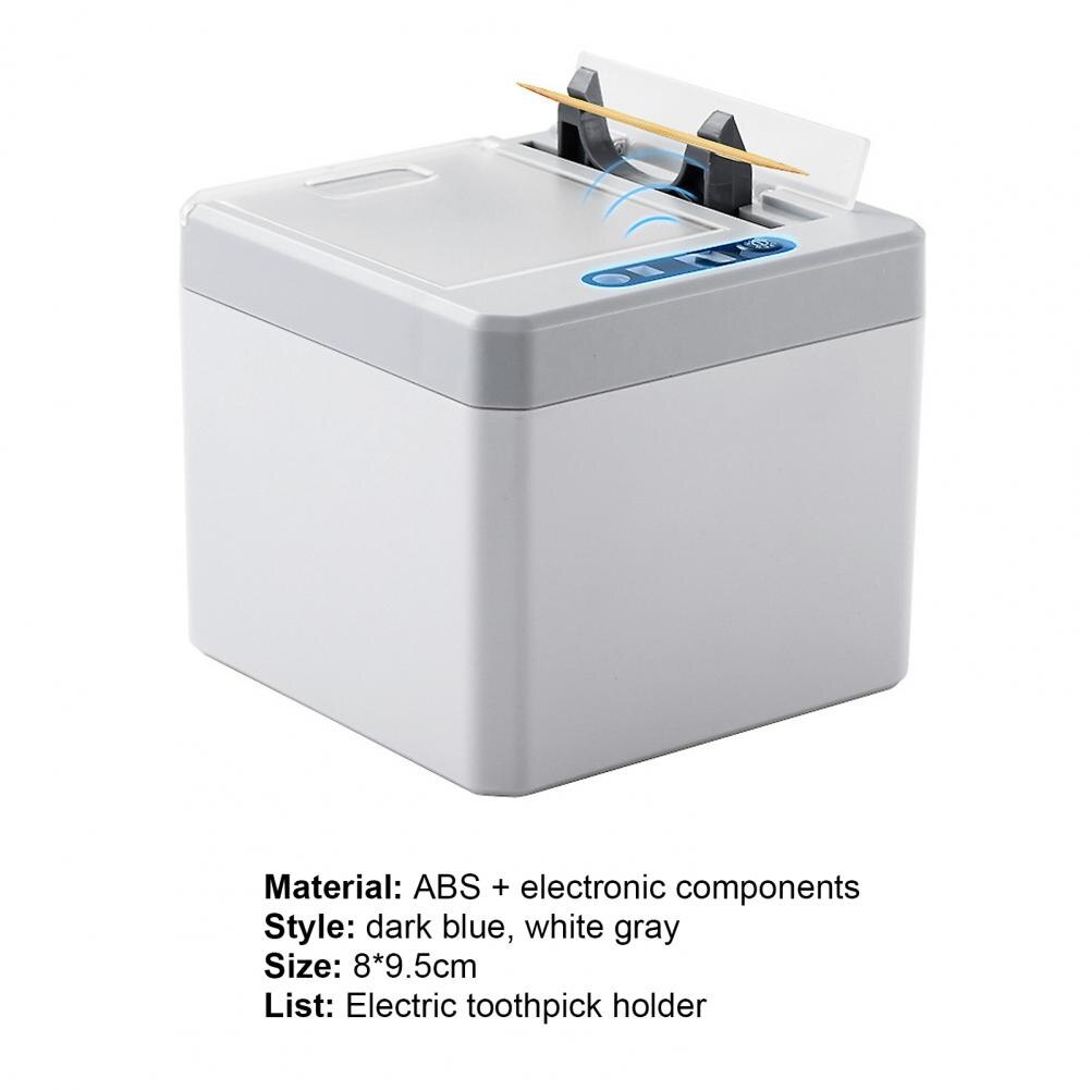 Electric Toothpick Holder Battery Operated Automatic Sensor Toothpick Storage Box for Restaurant Hotel Family Placemat Tableawre