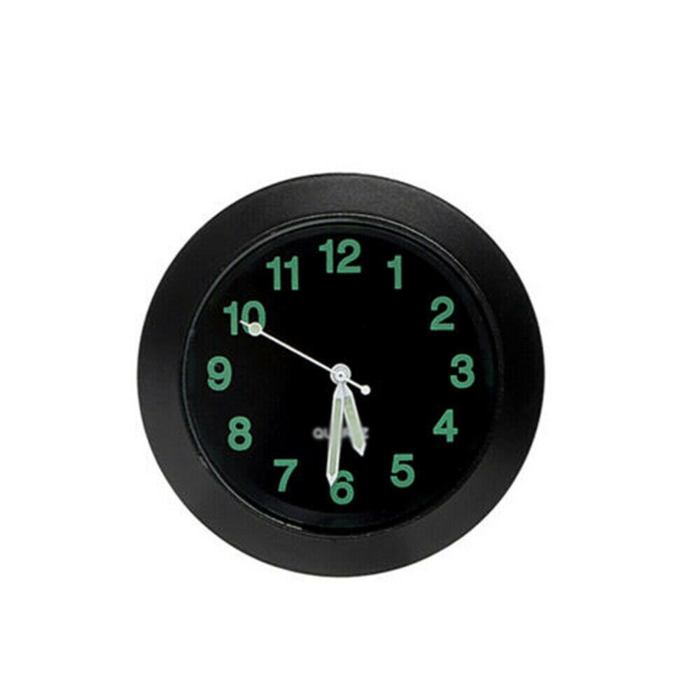 Mini Kwarts Kleine Klok Lichtgevende Analoge Horloge Auto Stick Op Klok 4 4cm Met Dubbelzijdige Zelfklevende Auto Decoratieve Ornament Klok