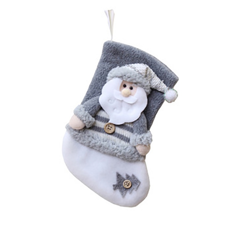 Decoración del hogar medias de Navidad lindo caramelo bolsa de novedad Elk Navidad decoración Calcetines niños: A