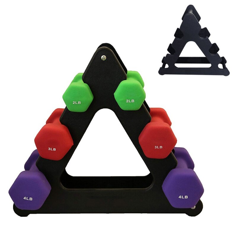 1pcs Dumbbell Triangle Small Bracket Leaves Big Leaves Different Shapes Dumbbell Bracket Fitness Equipment Accessories