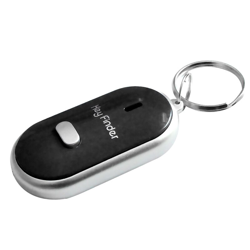 Led Key Finder Locator Vind Verloren Sleutels Chain Sleutelhanger Whistle Sound Control EM88