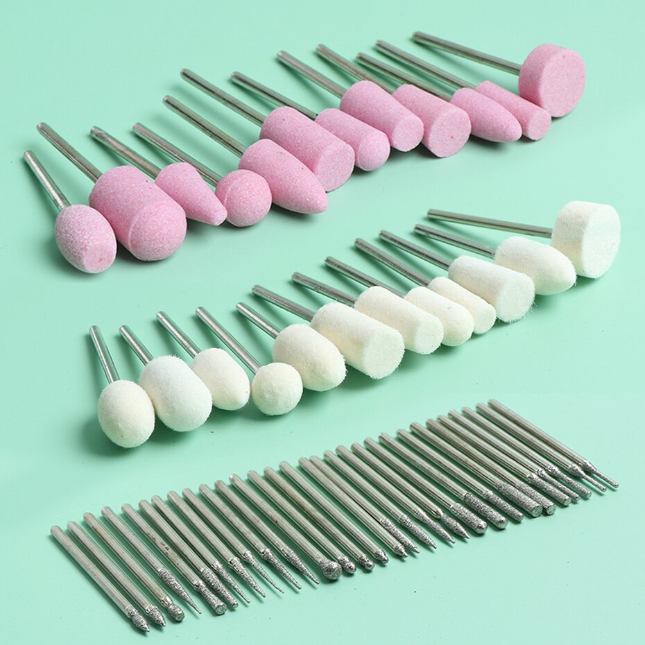 Cortadores para manicura, cortador eléctrico de lana, cuarzo, diamante, juego de herramientas para uñas, eliminación de esmalte de Gel y pedicura, SA1560
