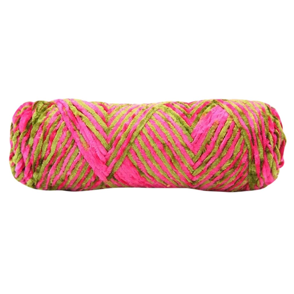 Chenille inverno crochê cachecol linha gancho macio linha de tricô fio de tranças fio para a mão tricô suprimentos colorido needlework novo: G