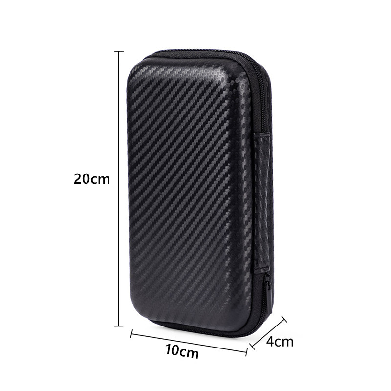 Tragbare Mini Eva Lagerung Tasche Mäppchen Mobile Festplatte Tasche U Disk Datenkabel Lagerung Handy Ladegerät EVA Lagerung Taschen: Rot