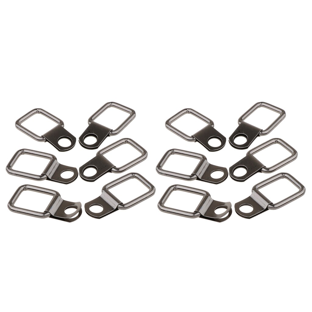 12pcs D Ring Tie Downs Forged Lashing Ring For Jeep Wrangler Trunk Cargo