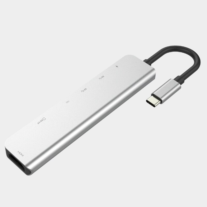 7で1 USB-Cハブタイプcドッキングステーション4 hdmi/sd/tf pd充電ハブカードリーダーマルチポートアダプタ