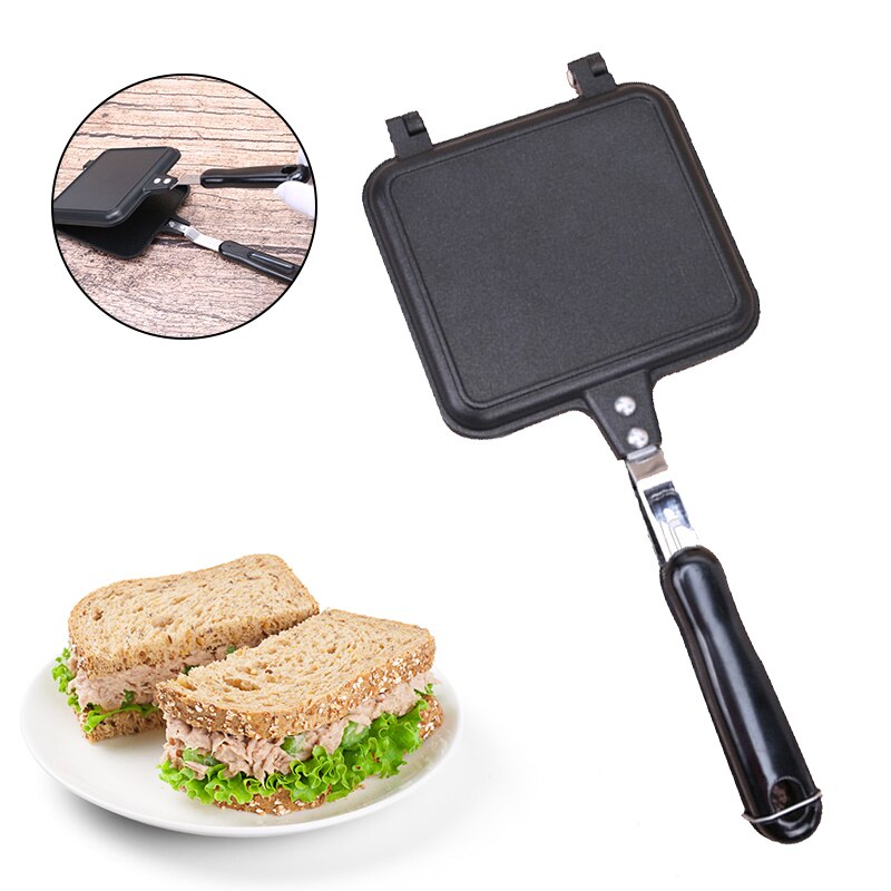 Sandwich Mold Pan Double Side Grill Fry Pan Kookgerei Dubbele Gezicht Pan Steak Koekenpan Pannenkoek Outdoor Keuken Benodigdheden Sartenes