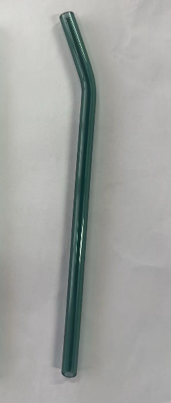 20cm Reusable Glass Straws Heat Resistant Straight Bent Straw Transparent Glass Straws for Party Milkshakes Teas Cocktail Juice: Gold