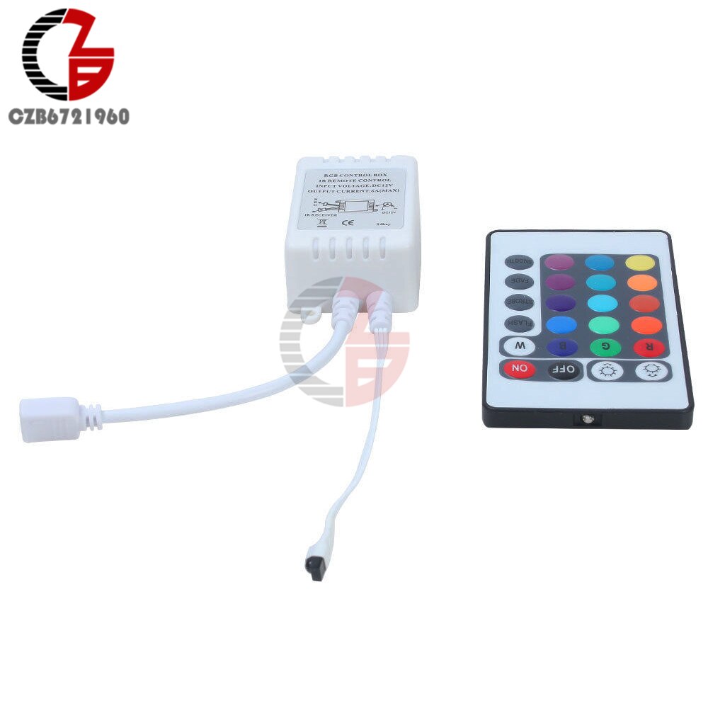 24 Keys Wireless Rgb Led Light Controller Ir Afstandsbediening 12V Dimmer Voor Led Strip