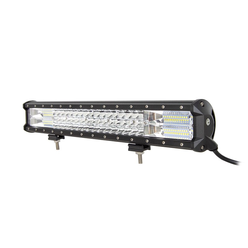 4x4 Truck Bullbar Tri-Row 288W 20" LED Light Bar For Jeep Polaris RZR UTV SUV 4WD Pickup Spot Flood LED Bar Fog Driving Lamp