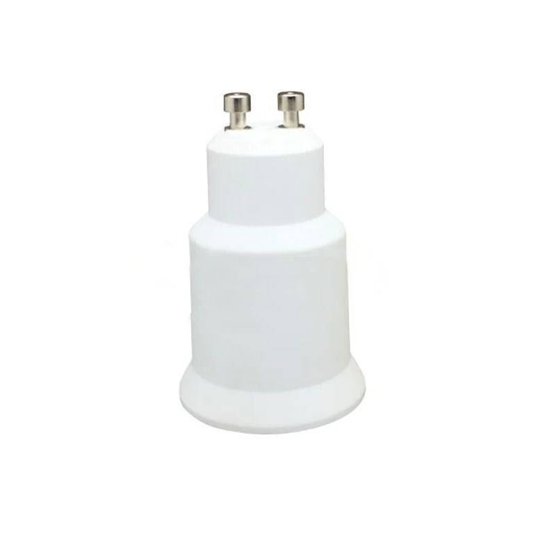GU10 naar E27-adapter - 2-pins (GU10) basis naar middelgrote schroef (E27) basislampfittingconverter, LED-verlichtingsadapter lamphouder