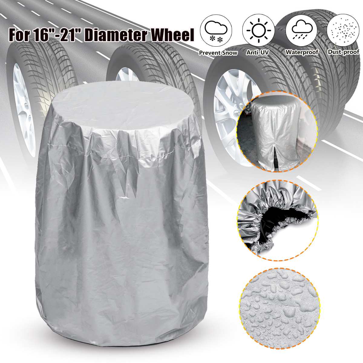 80*120cm bil däck fodral reservdäck förvaringsväska garage auto däck tillbehör vattentätt dammtätt skydd däck påse täcker