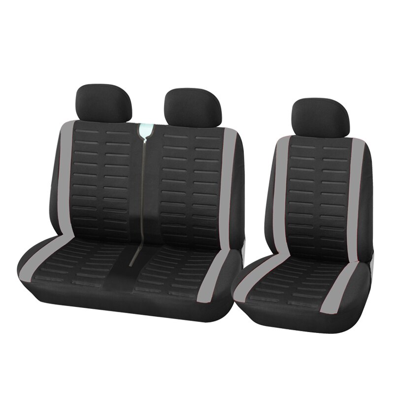 Fundas protectoras universales para asiento de coche, 2 + 1, para Peugeot Boxer 250, Volkswagen T4, 3302 gazelle, Sprinter 02: GRAY