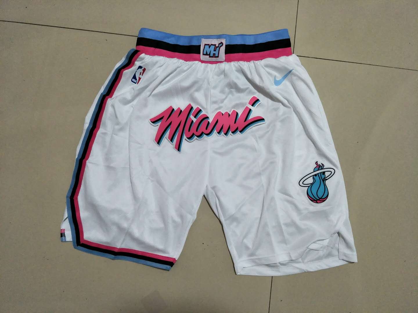 Basketball Shorts NBA Miami Heat Kurze Hosen -Presse Sport Shorts Team Logo Ausgabe Atmungsaktiv: 1 / XXL