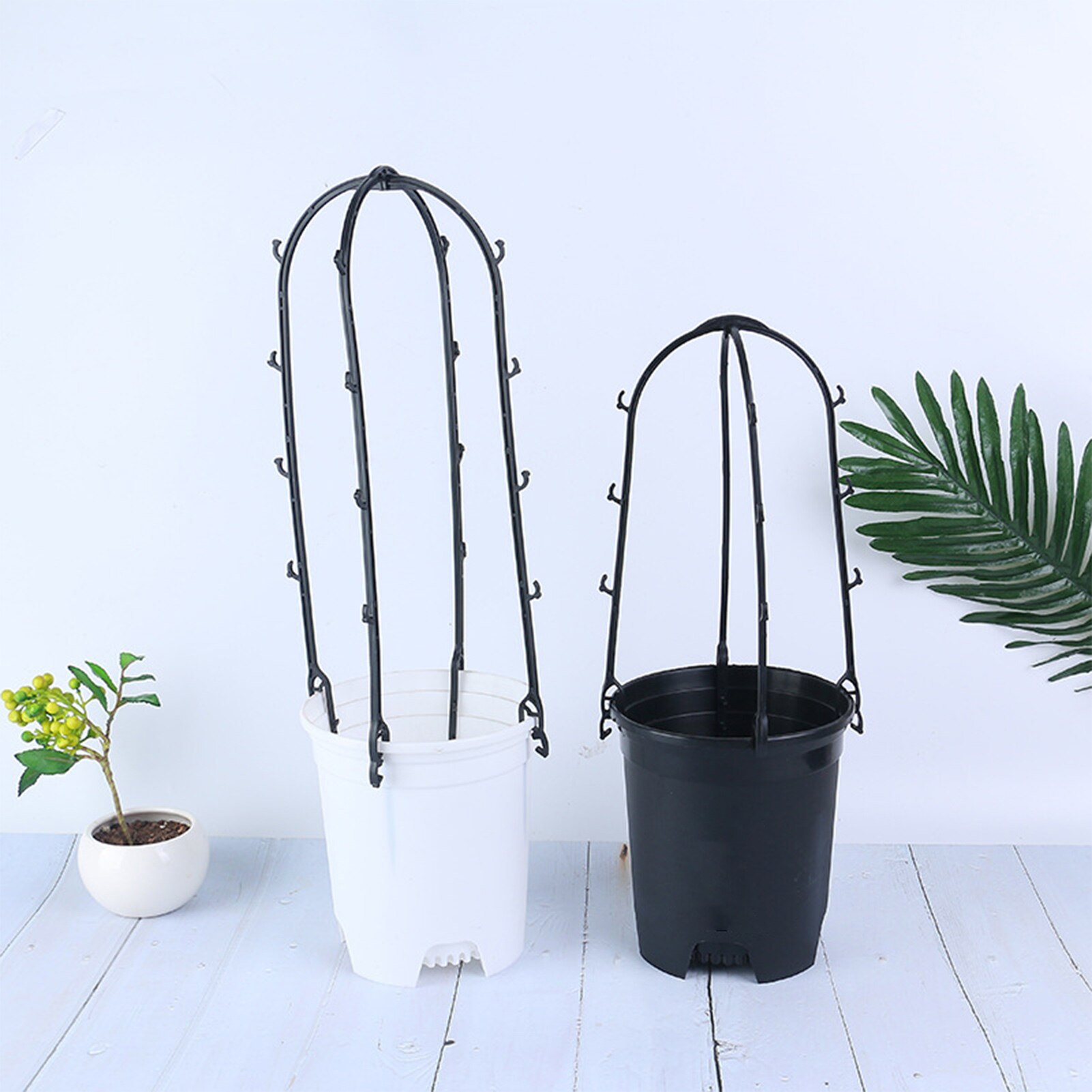 10PCS Climbing Vine Rack Plant Potted Support Frame Flower Vegetables DecorativeTrellis Garden Plant Pot Obelisks Bracket
