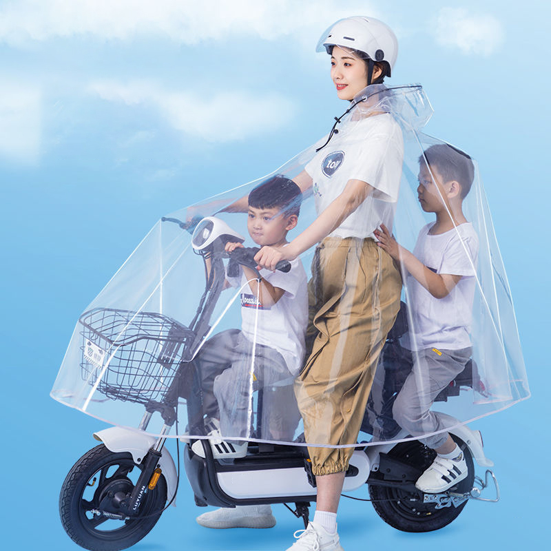 Radfahren Regenmantel Jacke Umhänge Regen Poncho Kapuze Mobilität Roller Regenschutz Motorrad transparent lange Ganzkörper wasserdicht