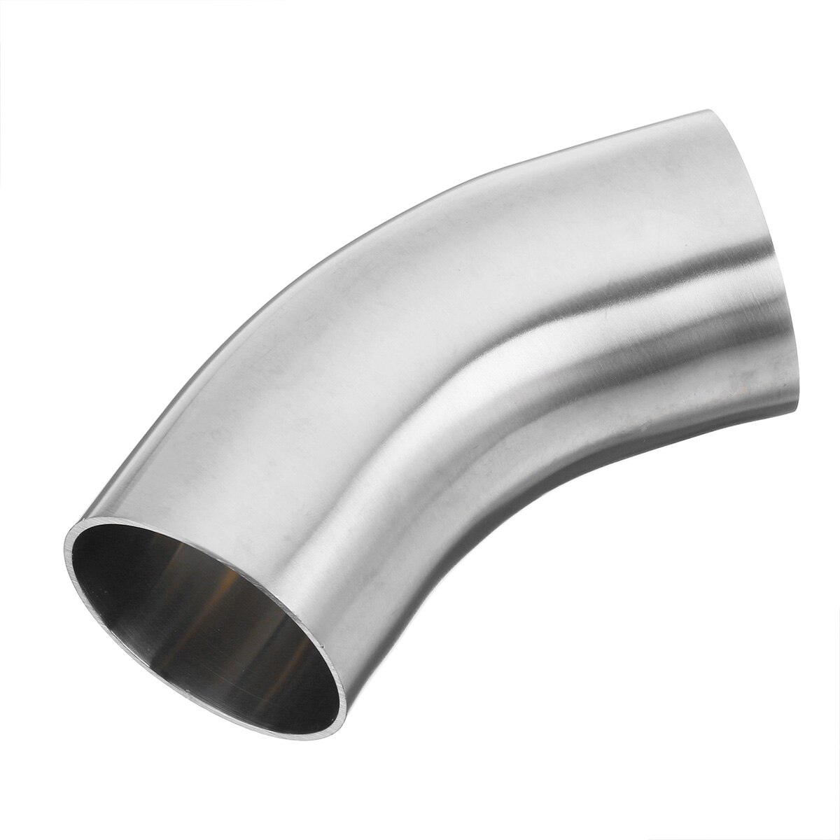 4pc Universal OD 2.5 Inch 45 Degree Bend Tube Exhaust Elbow Pipe - Foto 3