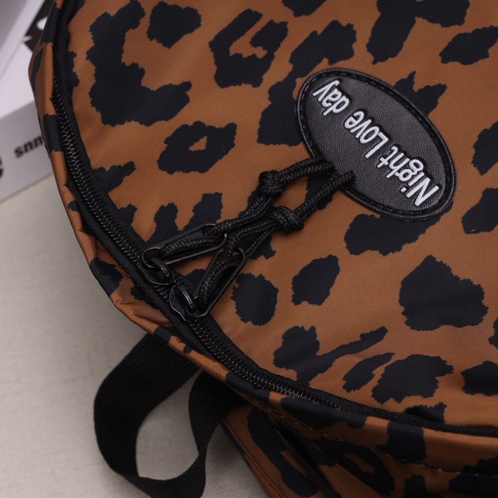 Preppy Style Student Large Capacity Backpacks Women Zebra Leopard Pattern Printing Rucksacks Female Nylon Knapsack