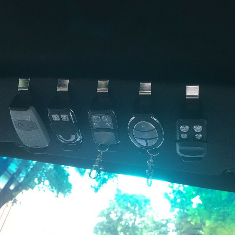 Mando a distancia para puerta de garaje, mando a distancia, transmisor, llavero, parasol para coche, soporte/Clip 50-70mm