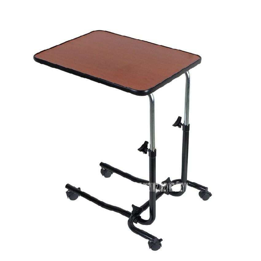 LQX-070005 Detachable Side Table Portable Dining Table With Wheels Simple Movable Laptop Desk Patient Care Adjustable Height