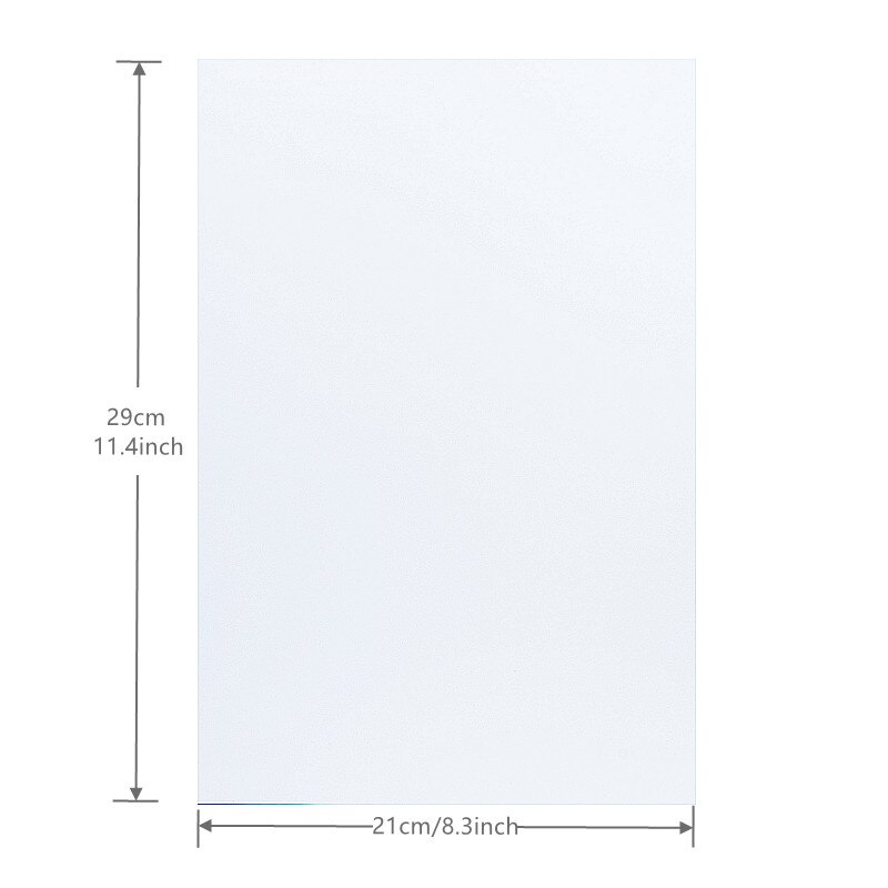 Double Sides Inkjet Printable Shrinky Film A4 Paper Crazy White Shrink Plastic By Printer DIY Crafts Materials Creativity