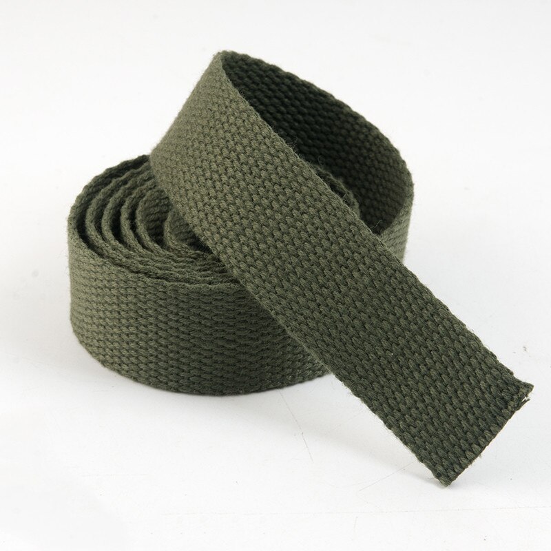 5 Meter 20Mm Canvas Lint Heuptas Verdikking Katoen Webbing Canvas Singels Knapzak Strapping Naaien Tas Riem Accessoires: ArmyGreen