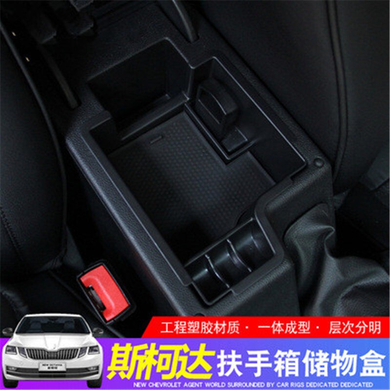 Para compartimento de apoyabrazos central caja de almacenamiento multifunción para Skoda Superb Octavia/Travel Edition estilo de coche