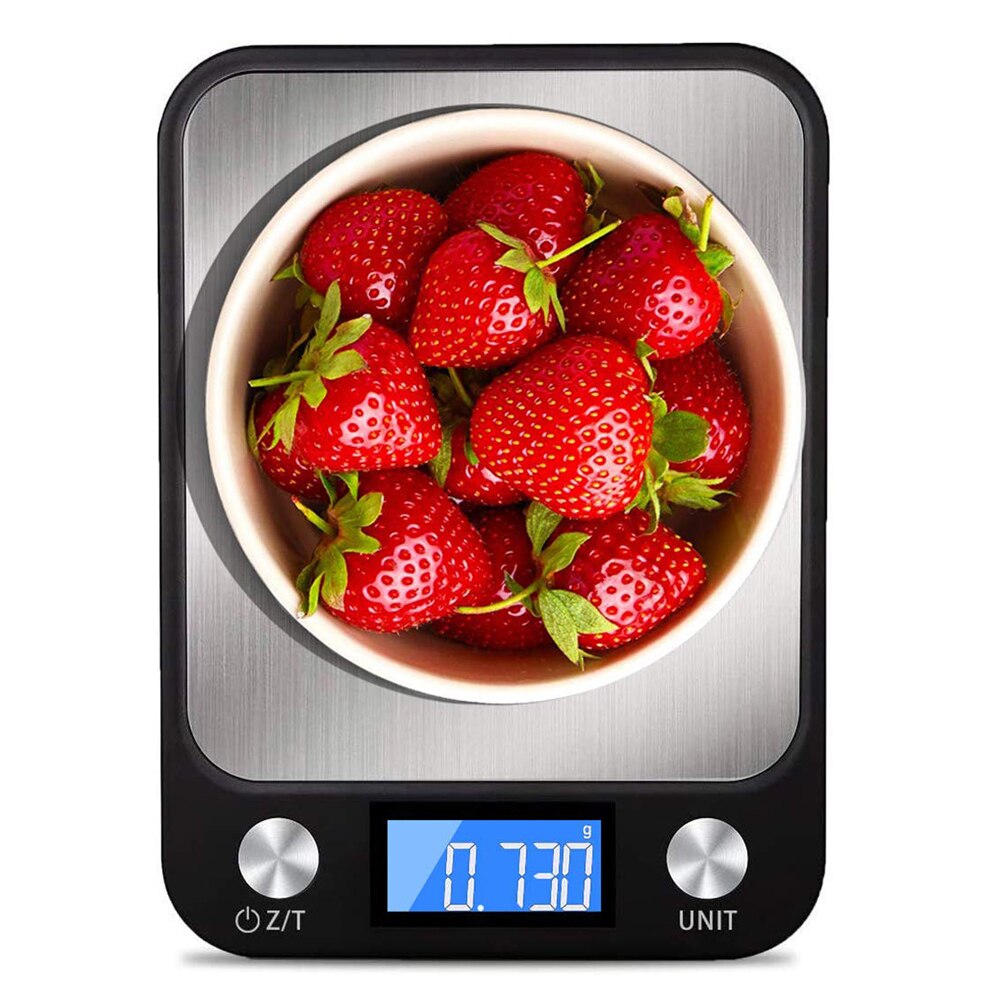Digital Kitchen Food Scale 10kg/1g Stainless Steel Weighing Electronic Scales Measuring Tools Kitchen Scales for Cooking Baking
