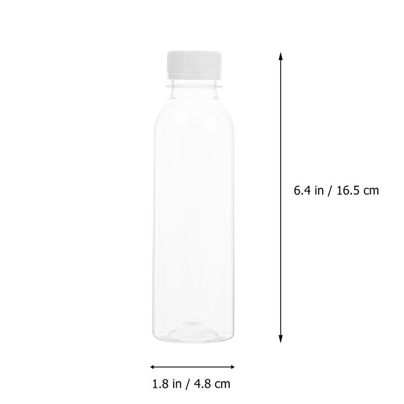 1 Set 20 Pcs 250ML Plastic Empty Bottles Beverage Bottles (Transparent)