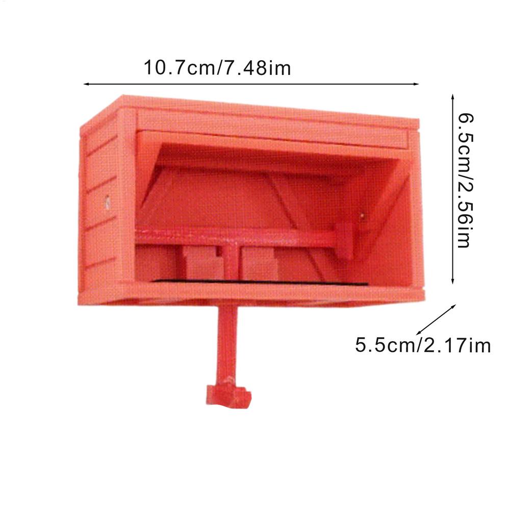 Car Garage Key Holder With Opening Door Space-saving Key Rack Durable For Vehicle Enthusiasts Key storage supplies: Red