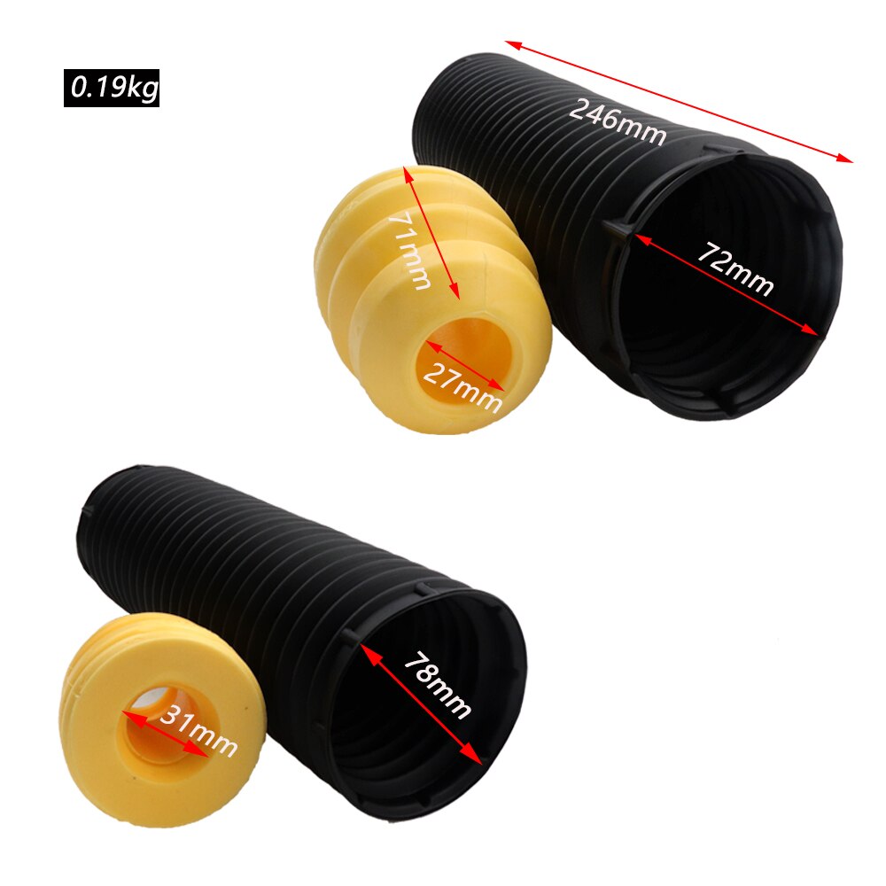 Front Stofkap Lucht Schokdemper Rubber Bellow Buffer Dust Boot Kit Voor Ford Focus