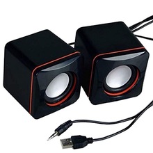Draagbare Mini Stereo Speaker Usb 3.5 Mm Audio Jack Laptop Desktop Computer Luidspreker Computer Speakers Bedrade Luidspreker
