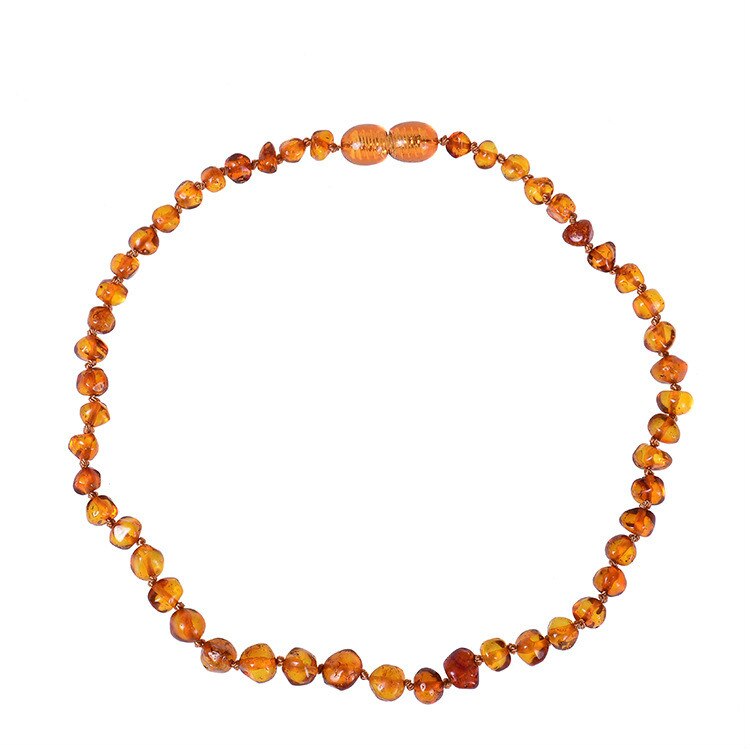 Collar de cuentas de ámbar Natural del Mar bático, cadena Molar para dentición de bebé, abalorio para niños, joyería de , seguridad, saludable y respetuosa con el medio ambiente: Fire amber