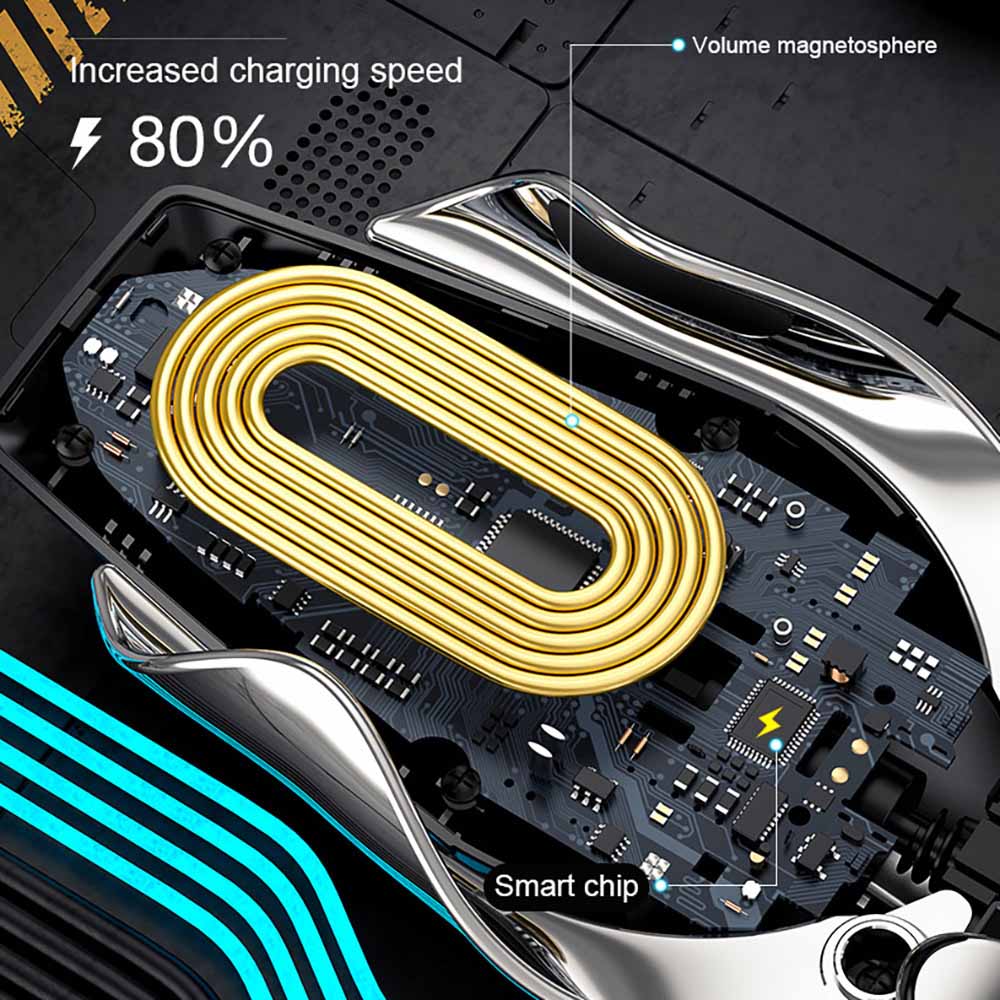 15W rápido Qi cargador inalámbrico de coche inducción infrarroja sujeción automática soporte de teléfono de coche para iPhone 11 XS XR X 8 Samsung S20 S10