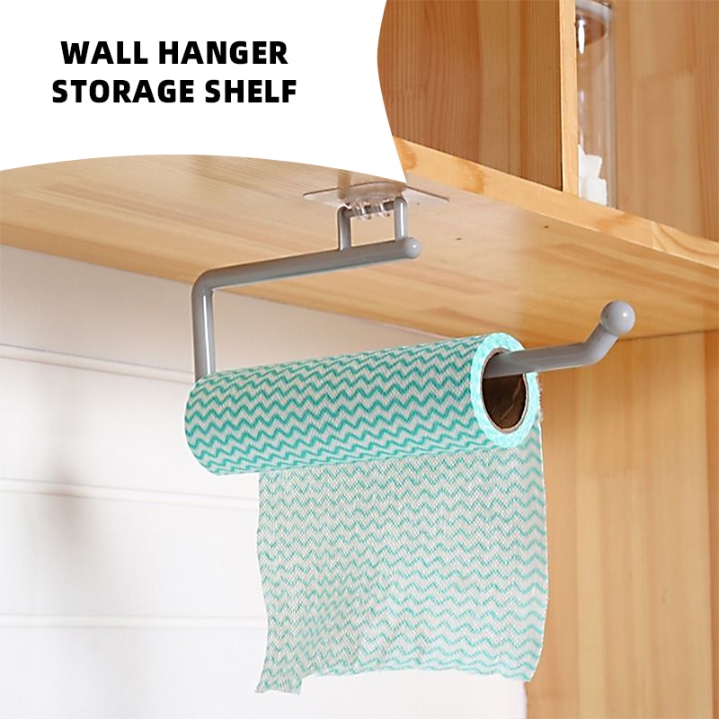 Küche Papier Rollen Halfter Handtuch Aufhänger Gestell Bar Schrank Lappen Hängen Halfter Schlecht Veranstalter Regal Wc Papier Halfter
