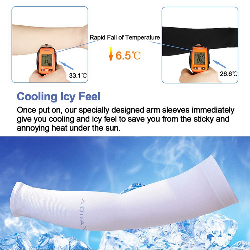 6 Pairs UV Schutz Cooling Arm Sleeves für Frauen Männer, Sonnencreme Schutzhülle Lange Arm Abdeckung Wärmer