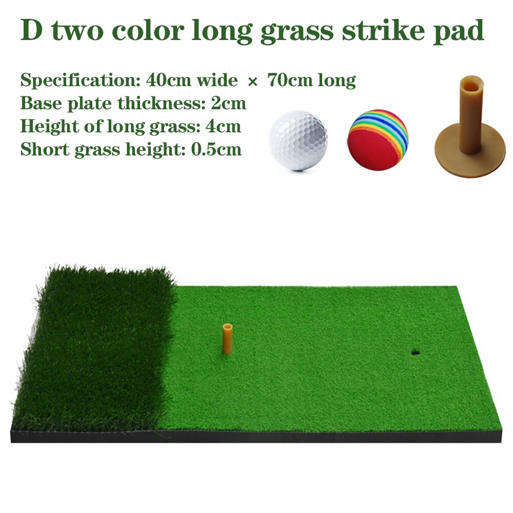 TTYGJ Mini Golf Hitting Mat Indoor Portable Training Mat Golf Practice Grass for Ourdoor home Golf Game use: D