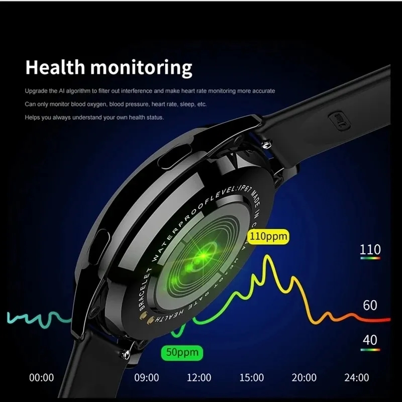 2024 kobiet Bluetooth dzwoni robić inteligentnego zegarka tętno monitorowanie ciśnienia krwi wodoodporny męnarty Smartwatch lokalny odtwarzanie nagranego dźwięku