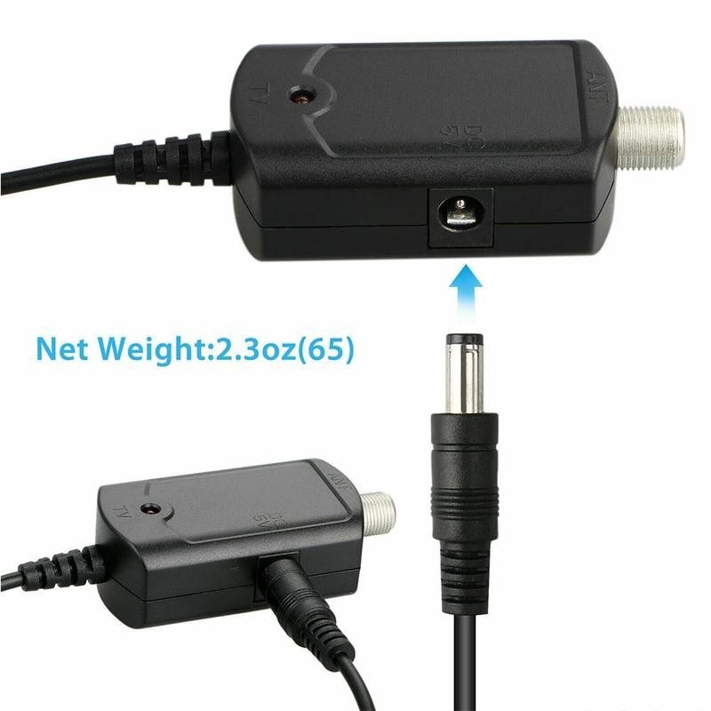 TV Amplifier Signal Booster For Antenna Amplifier High TV Gain Indoor Booster Signal Channel VHF UHF Boost D0Q0