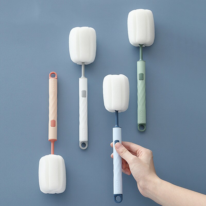 Removable Sponge Baby Cup Bottle Brush Kitchen Cleaning Tool Bottle Cleaning Cleaning Brush Glass Cup Cleaning Brush
