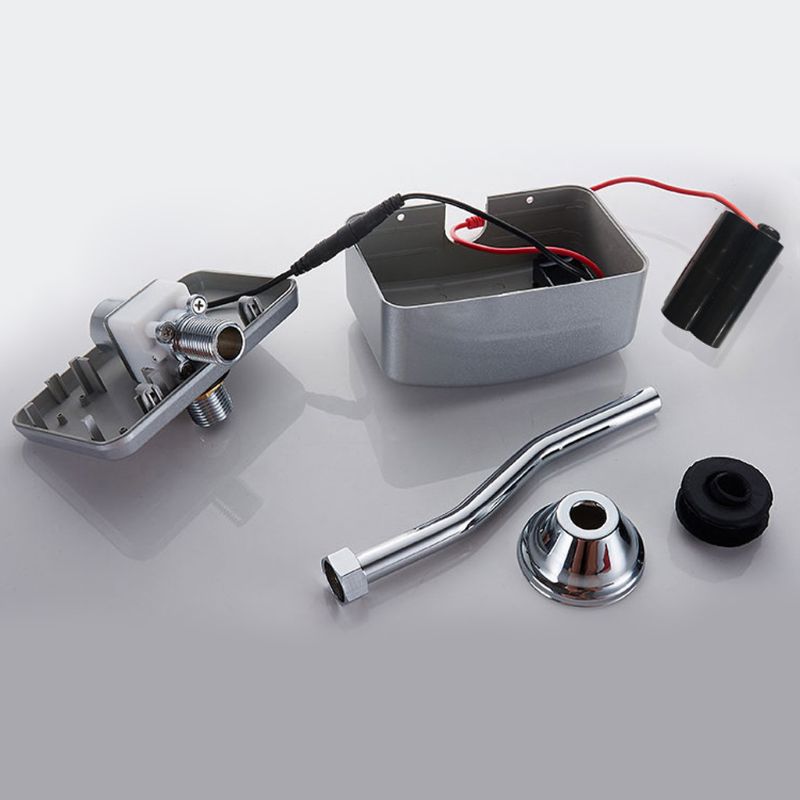 Bagno Wc Elettrico Automatico Valvola di Scarico Orinatoio Sensore per Infrarossi Touchless Esposto Montaggio A Parete DC 6V Accessori