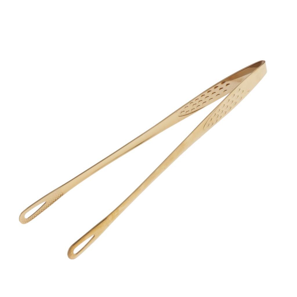 Stainless Steel Kitchen Tongs Cooking Grilling: Golden