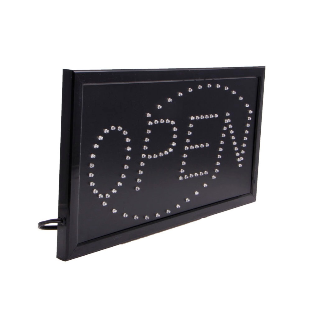 110V Bright Animated Motion Running Neon LED Business Store Shop OPEN Sign with Switch US plug