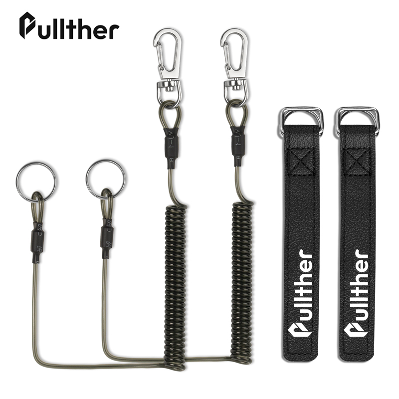 Pullther Angelrute Hosenträger Verschluss Halter Krawatte Gürtel Wrap Straps Teleskop Elastische Retention Seil Sicherheit Angeln Werkzeuge