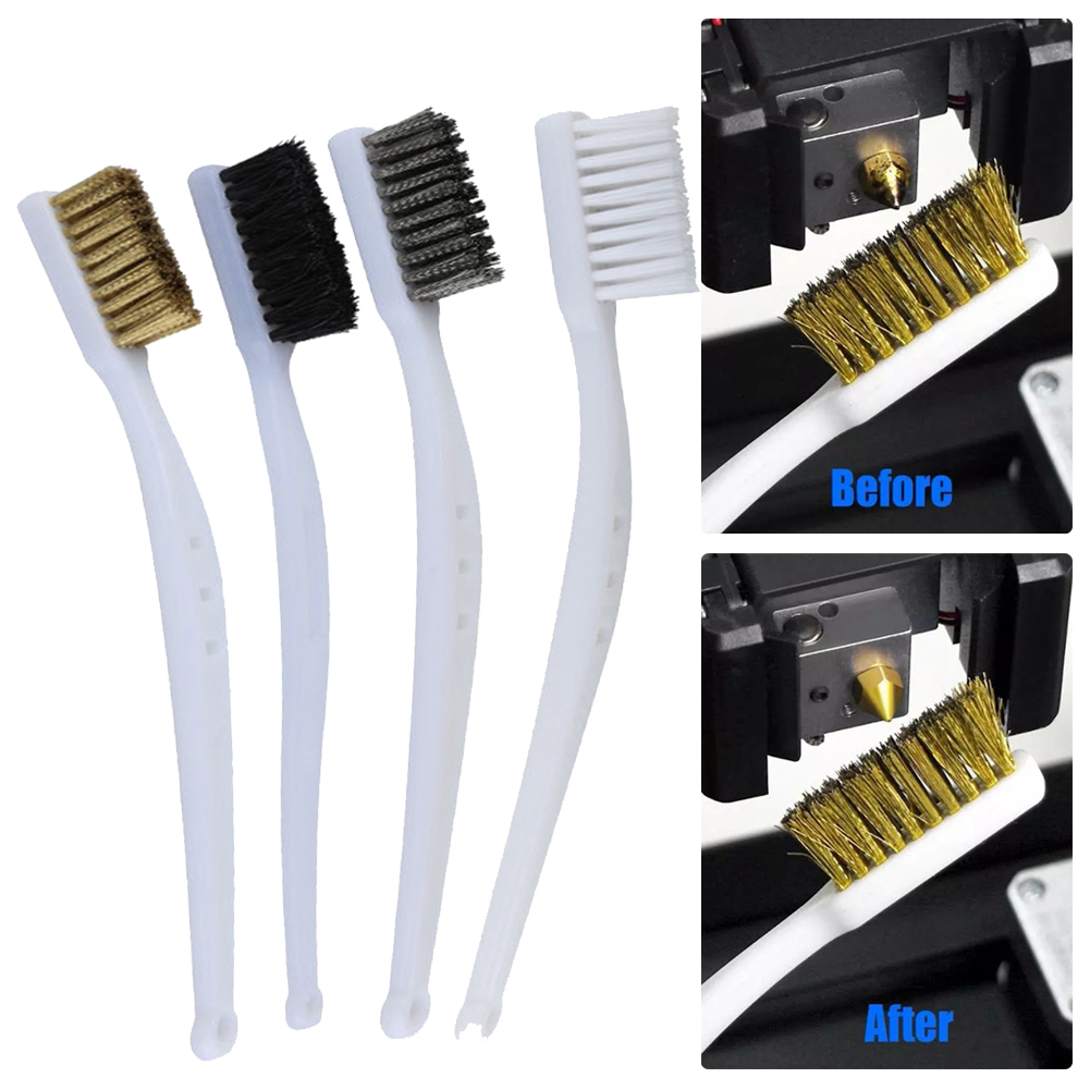 Escova de dentes industrial mini cobre aço náilon fio escova de fio de aço inoxidável sujeira dura limpeza escova de dentes ﻿