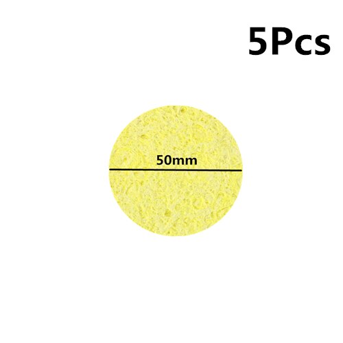 Repuesto de limpieza de soldador grueso, heatestable, esponjas resistentes a altas temperaturas, accesorios de soldadura, limpieza de algodón: 50mm-Round